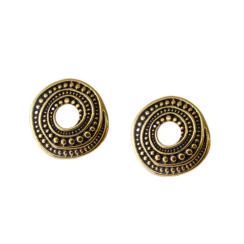 Gold Circle Earrings