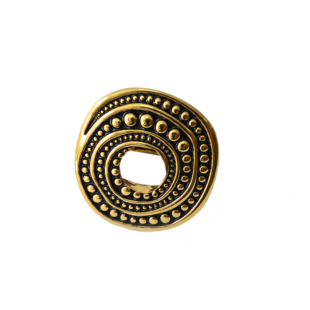 Gold Circle Ring